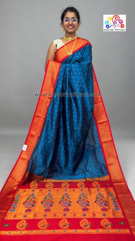 Kalanjali Paithani Semi Silk